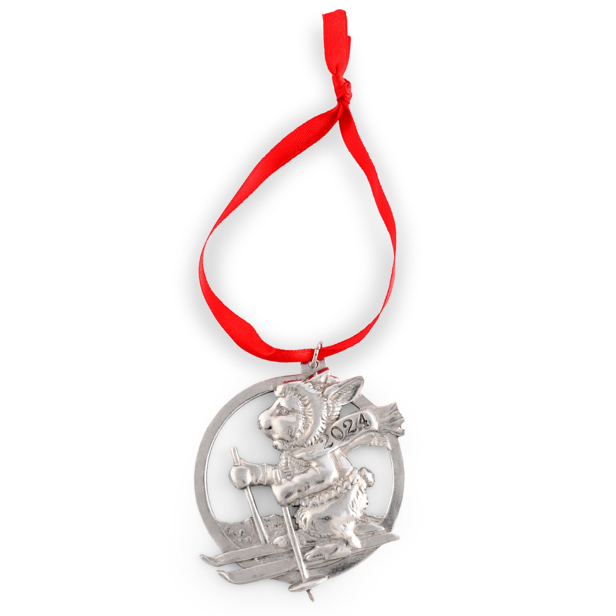 Arthur Court 2024 Bunny Alpine Skiing Ornament Product Image