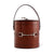 Vagabond House Premium Genuine Leather Bit Lidded Ice Bucket Product Image