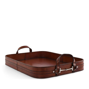 Vagabond House Premium Genuine Leather Bit Serving Tray – Perfect for Entertaining Product Image