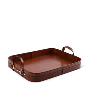 Premium Genuine Leather Bit Serving Tray – Perfect for Entertaining