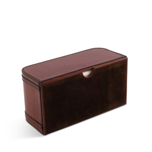 Premium Genuine Leather Bit Tissue Box