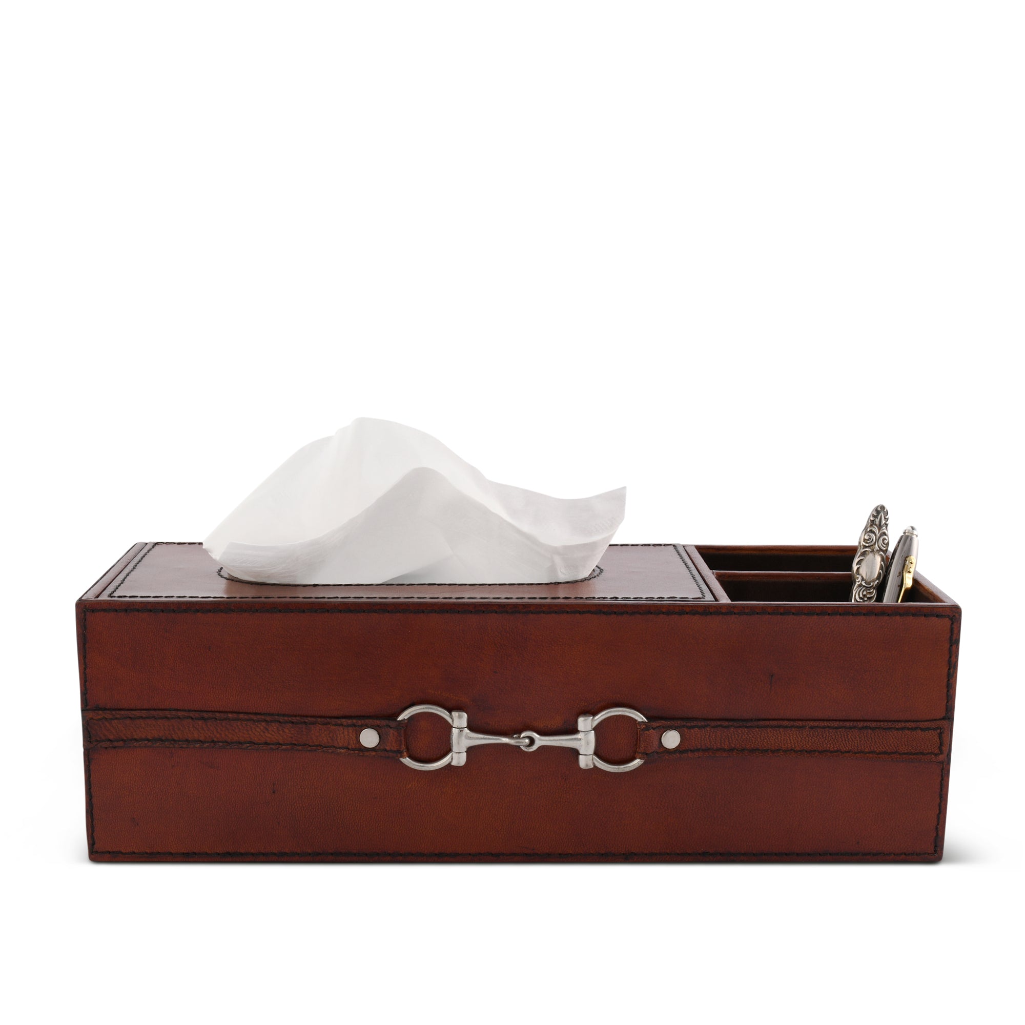 Vagabond House Premium Genuine Leather Bit Office Tissue Box Product Image