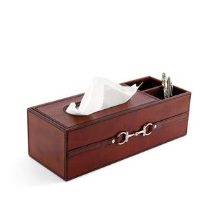 Vagabond House Premium Genuine Leather Bit Office Tissue Box Product Image