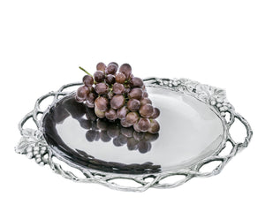 Grape Open Vine Oval Tray