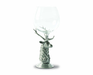 Pewter Elk Stemware