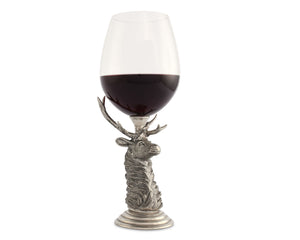 Pewter Elk Stemware