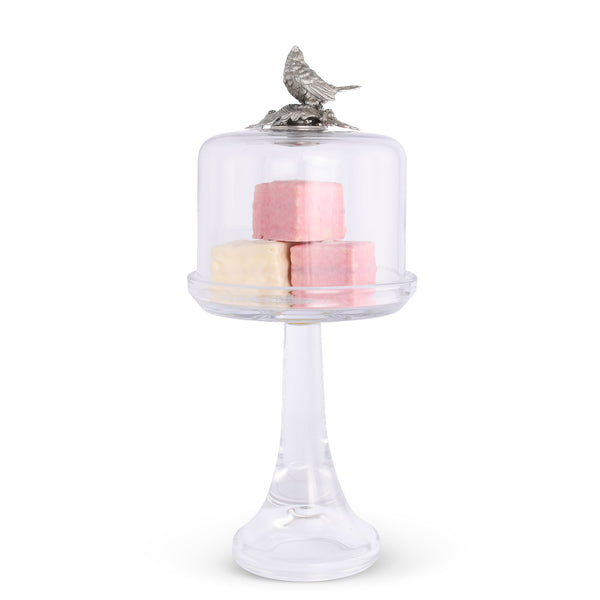 Vagabond House Handblown Glass Cake Dessert Cupcake Stand